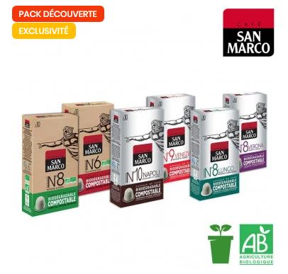 Capsule Nespresso Compatibles biodégradable, compostable San Marco